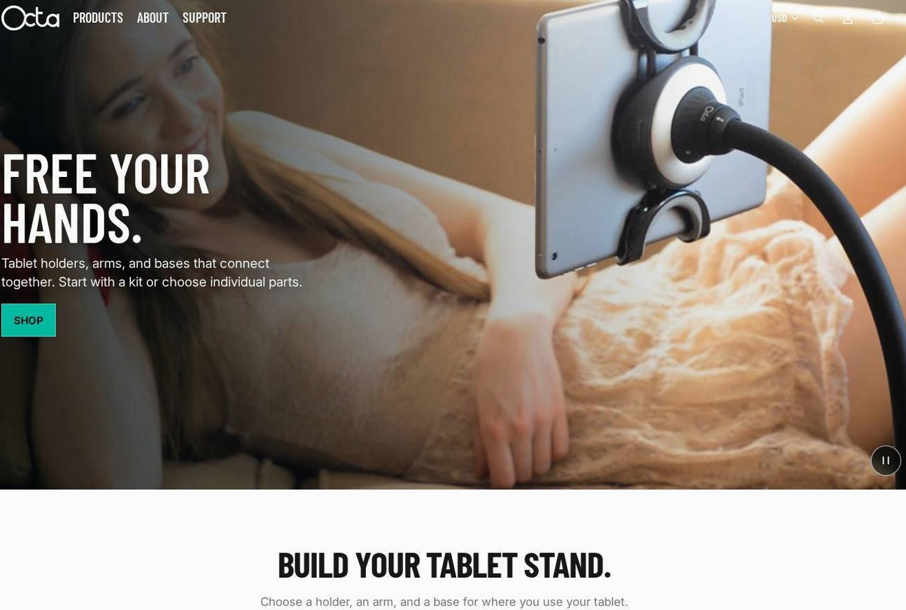 Screenshot of the OctaFX website